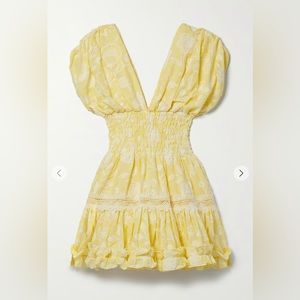 Waimari Paloma smocked mini dress